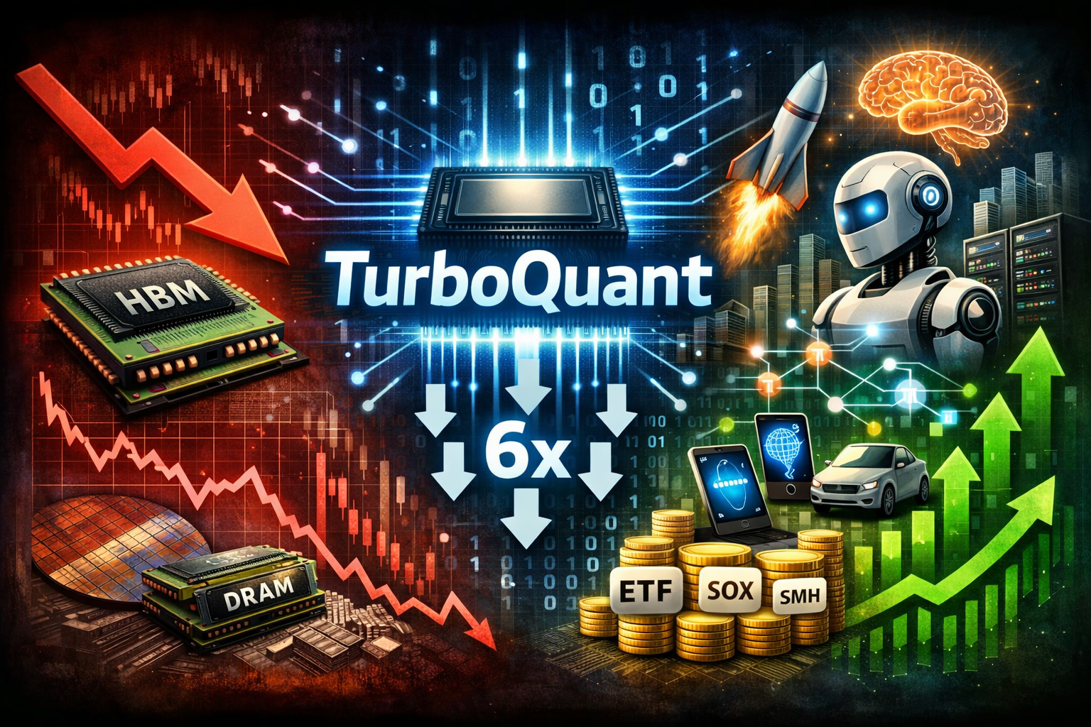 터보퀀트와AI를표현한 그림