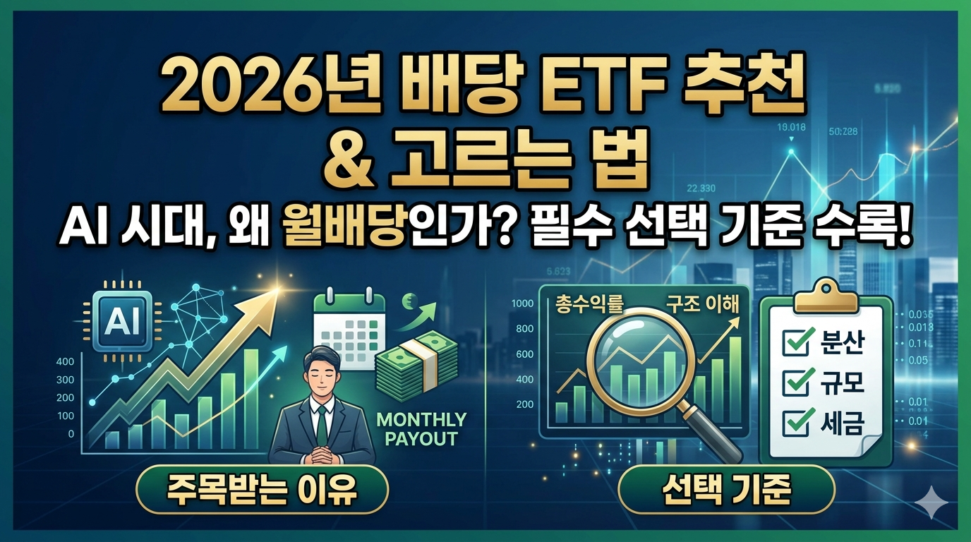 2026년 배당 ETF 추천 & 고르는법