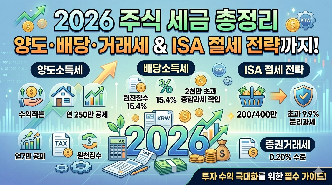 2026 주식 세금 총정리